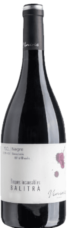 14,95 € Free Shipping | Red wine Viníric Finques Incansables Balitrà Negre Crianza D.O. Empordà Catalonia Spain Grenache Bottle 75 cl