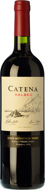 13,95 € Free Shipping | Red wine Catena Zapata Crianza I.G. Mendoza Mendoza Argentina Malbec Magnum Bottle 1,5 L