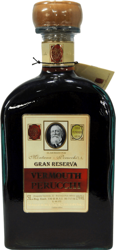 37,95 € Free Shipping | Vermouth Perucchi 1876 Grand Reserve — Long Barrel-Aged Special Bottle 5 L