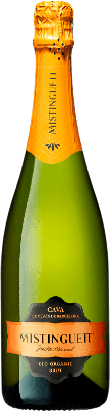 26,95 € Kostenloser Versand | Weißer Sekt Vallformosa Mistinguett Brut D.O. Cava Magnum-Flasche 1,5 L