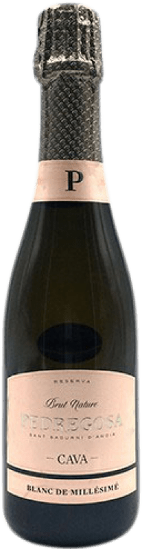 Envio grátis | Espumante branco Pedregosa Millésimé Brut Nature Reserva D.O. Cava Catalunha Espanha Pinot Preto, Macabeo, Chardonnay Meia Garrafa 37 cl