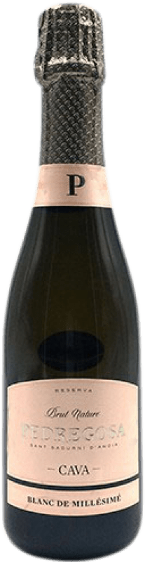 10,95 € Envío gratis | Espumoso Blanco Pedregosa Brut Nature Millésimé Reserva D.O. Cava Media Botella 37 cl