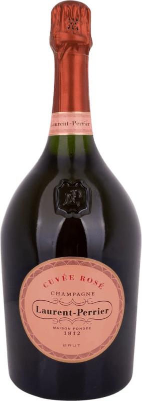 249,95 € | Espumante rosé Laurent Perrier Cuvée Rose Brut Grande Reserva A.O.C. Champagne Champagne França Pinot Preto, Chardonnay, Pinot Meunier Garrafa Magnum 1,5 L