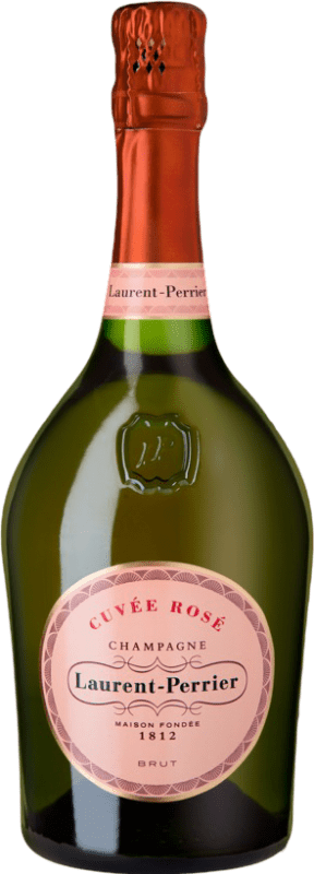 Бесплатная доставка | Розовое игристое вино Laurent Perrier Brut — брют Cuvée, Rosé — Розе Гран Резерва A.O.C. Champagne шампанское Франция Pinot Noir — Пино Нуар, Chardonnay — Шардоне, Pinot Meunier — Пино Менье Бутылка Магнум 1,5 L