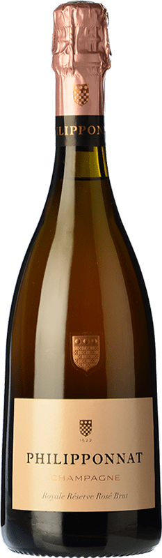 Бесплатная доставка | Розовое игристое Philipponnat Rosé Royale брют Резерв A.O.C. Champagne шампанское Франция Pinot Black, Chardonnay, Pinot Meunier 75 cl