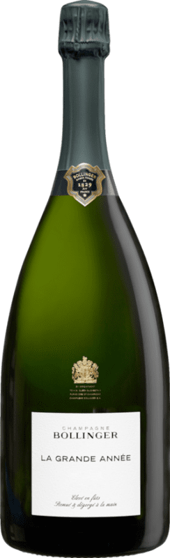 478,95 € Envio grátis | Espumante branco Bollinger La Grande Année Brut Grande Reserva A.O.C. Champagne Garrafa Magnum 1,5 L