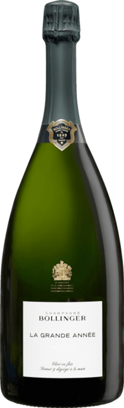 442,95 € Envío gratis | Espumoso blanco Bollinger La Grande Année Brut Gran Reserva A.O.C. Champagne Botella Magnum 1,5 L