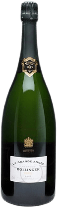 1 557,95 € | Белое игристое Bollinger La Grande Année брют Гранд Резерв A.O.C. Champagne шампанское Франция Pinot Black, Chardonnay Бутылка Иеровоам-Двойной Магнум 3 L
