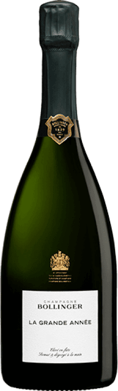 1 661,95 € Spedizione Gratuita | Spumante bianco Bollinger La Grande Année Brut Gran Riserva A.O.C. Champagne Bottiglia Jéroboam-Doppio Magnum 3 L
