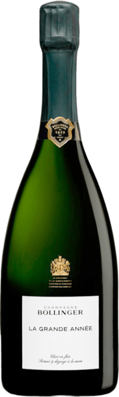 1 178,95 € | Белое игристое Bollinger La Grande Année брют Гранд Резерв A.O.C. Champagne шампанское Франция Pinot Black, Chardonnay Бутылка Иеровоам-Двойной Магнум 3 L