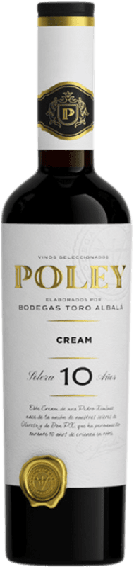 28,95 € Free Shipping | Sweet Wine Toro Albalá Marqués de Poley Cream Solera D.O. Montilla-Moriles 10 Years Medium Bottle 50 cl