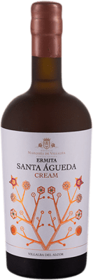 Envio grátis | Vinho Generoso Fortificado Marqués de Villalúa Ermita Santa Águeda Cream D.O. Condado de Huelva Andaluzia Espanha Pedro Ximénez Garrafa Medium 50 cl