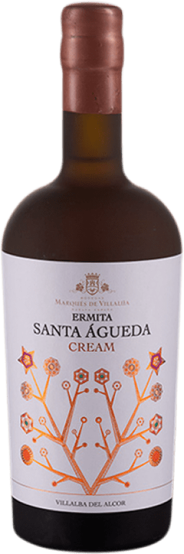 Free Shipping | Fortified wine Marqués de Villalúa Ermita Santa Águeda Cream D.O. Condado de Huelva Andalusia Spain Pedro Ximénez Medium Bottle 50 cl