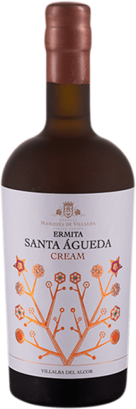 Бесплатная доставка | Креплёное вино Marqués de Villalúa Ermita Santa Águeda Cream D.O. Condado de Huelva Андалусия Испания Pedro Ximénez бутылка Medium 50 cl
