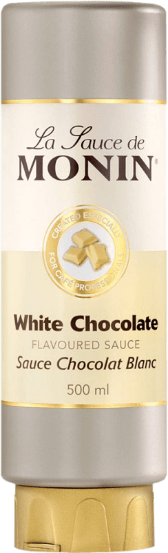 18,95 € Envío gratis | Schnapp Monin Crema Sauce White Chocolate Botella Medium 50 cl