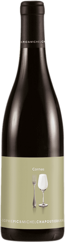 65,95 € Spedizione Gratuita | Vino rosso Michel Chapoutier Anne Sophie Pic A.O.C. Cornas Biologico