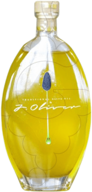 Kostenloser Versand | Olivenöl J Oliver Traditionell D.O. Empordà Katalonien Spanien Medium-Flasche 50 cl