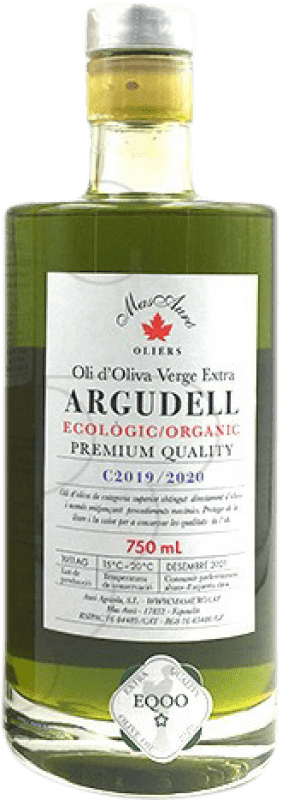 Envio grátis | Azeite de Oliva Mas Auró Virgen Extra Ecológico Organic D.O. Empordà Catalunha Espanha Argudell 70 cl