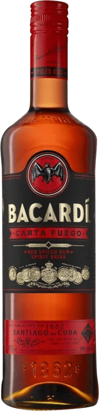 Бесплатная доставка | Ром Bacardí Carta de Fuego Spiced Багамские о-ва 1 L