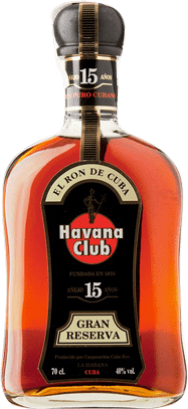 Ron Havana Club Extra Añejo Cuba 15 Años Botella 70 cl