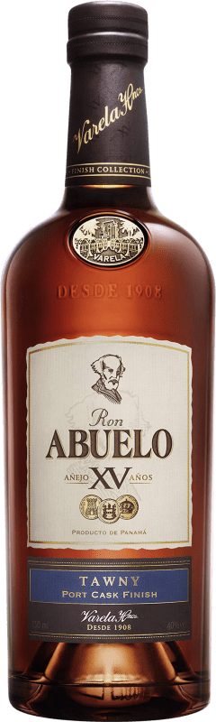 Envío gratis | Ron Abuelo XV Tawny Port Cask Finish Panamá 15 Años 70 cl