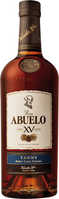 Spedizione Gratuita | Rum Abuelo XV Tawny Port Cask Finish Affinamento in Botte Panama 15 Anni 70 cl
