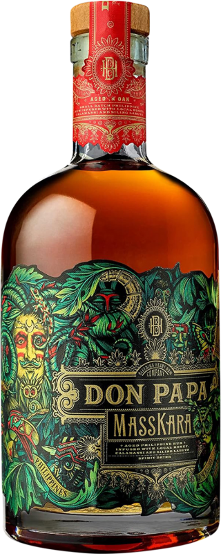 Envoi gratuit | Rhum Don Papa Rum Masskara Extra Añejo Philippines 75 cl