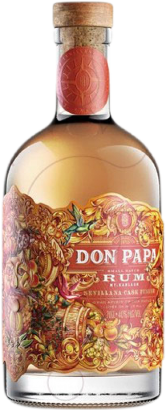 449,95 € Envio grátis | Rum Don Papa Rum Sevillana Cask Finish Afinado em Barrica XA Extra Añejo Extra Envelhecido