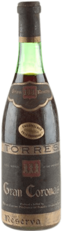 Free Shipping | Red wine Torres Gran Coronas Etiqueta Negra Reserve 1970 D.O. Penedès Catalonia Spain Tempranillo, Cabernet Sauvignon, Monastrell 75 cl