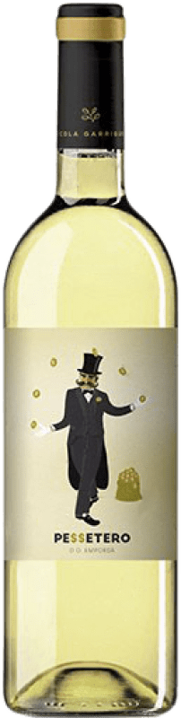 Envio grátis | Vinho Branco Garriguella Pessetero Jovem D.O. Empordà Catalunha Espanha Garnacha — Grenache, Moscato, Macabeo 75 cl