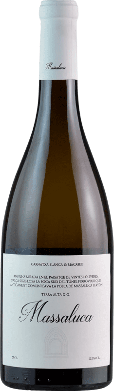 Бесплатная доставка | Белое вино Vins de Relat Massaluca Blanco Молодой D.O. Terra Alta Каталония Испания Grenache White, Macabeo 75 cl