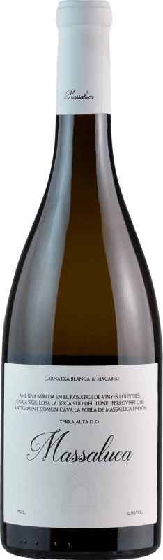 免费送货 | 白葡萄酒 Vins de Relat Massaluca 年轻的 D.O. Terra Alta 加泰罗尼亚 西班牙 Garnacha — 歌海娜, Macabeo — 马卡贝奥 75 cl