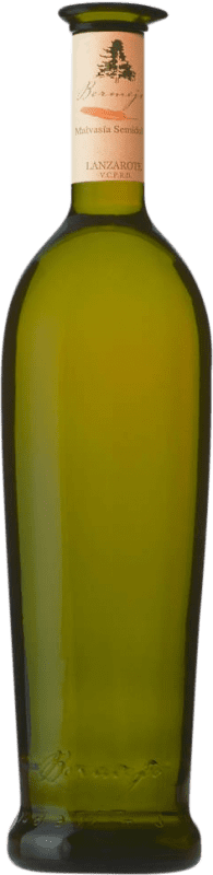 Spedizione Gratuita | Vino bianco Los Bermejos Semisecco Semidolce Giovane D.O. Lanzarote Isole Canarie Spagna Malvasía 75 cl