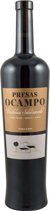 Kostenloser Versand | Rotwein Presas Ocampo Vendimia Seleccionada Alterung D.O. Tacoronte-Acentejo Kanarische Inseln Spanien Merlot, Syrah, Listán Schwarz 75 cl