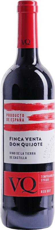 6,95 € Spedizione Gratuita | Vino rosso J. Fernando Finca Venta de Don Quijote Giovane I.G.P. Vino de la Tierra de Castilla