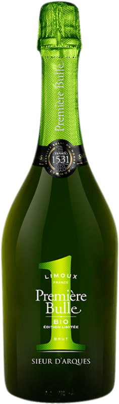 17,95 € | Vin Mousseux Blanc Sieur d'Arques Première Bulle Édition Limitée A.O.C. Blanquette de Limoux Occitania France Chardonnay, Pinot Blanc, Chenin, Mauzac Bio — Écologique 75 cl