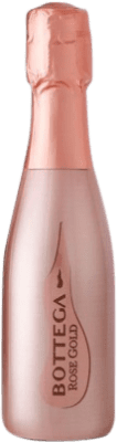 Envío gratis | Espumoso rosado Bottega Rosé Gold Brut Reserva Italia Pinot Negro Botellín 20 cl