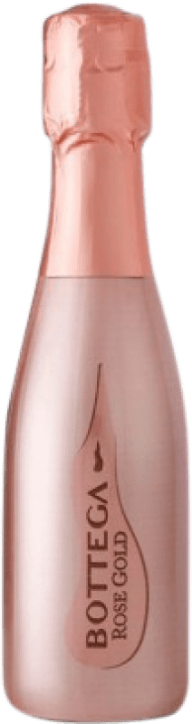 8,95 € Бесплатная доставка | Розовое игристое вино Bottega Brut — брют Gold — Золотая версия, Rosé — Розе Резерва Мини-бутылка 20 cl