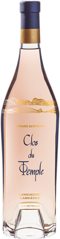 免费送货 | 玫瑰酒 Gérard Bertrand Clos du Temple 年轻的 I.G.P. Vin de Pays Languedoc 朗格多克 法国 Syrah, Grenache, Monastrell, Cinsault, Viognier 75 cl