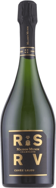 Free Shipping | White sparkling G.H. Mumm RSRV Lalou Grand Cru A.O.C. Champagne Champagne France Pinot Black, Chardonnay 75 cl