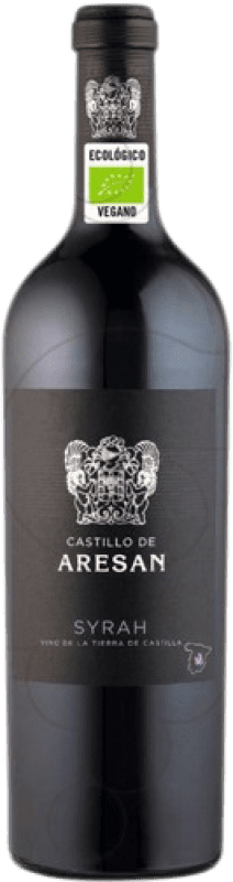 Free Shipping | Red Wine Castillo de Aresan Crianza — Aged I.G.P. Vino de la Tierra de Castilla Castilla la Mancha y Madrid Spain Syrah — Shiraz 75 cl