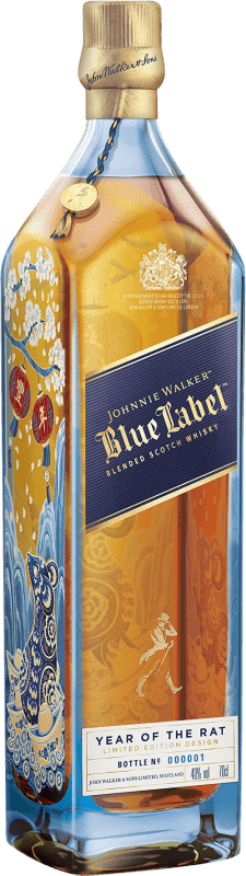 Бесплатная доставка | Купажированный виски Johnnie Walker Blue Label Year of the Rat Ограниченный выпуск Резерва Объединенное Королевство 70 cl