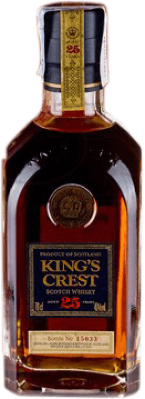 Envoi gratuit | Blended Whisky King's Crest Réserve Royaume-Uni 25 Ans 70 cl