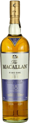 Single Malt Whisky Macallan Fine Speyseite Triple Cask — Dreifachfass, Oak Cask — Eichenfass 18 Jahre 70 cl