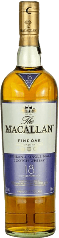 549,95 € | Single Malt Whisky Macallan Fine Triple Cask — Dreifachfass, Oak Cask — Eichenfass Speyseite Großbritannien 18 Jahre 70 cl