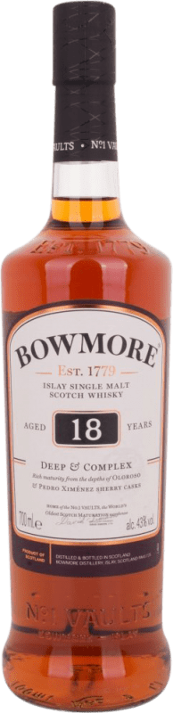 88,95 € | Односолодовый виски Morrison's Bowmore Deep & Complex Айла Объединенное Королевство 18 Лет 70 cl