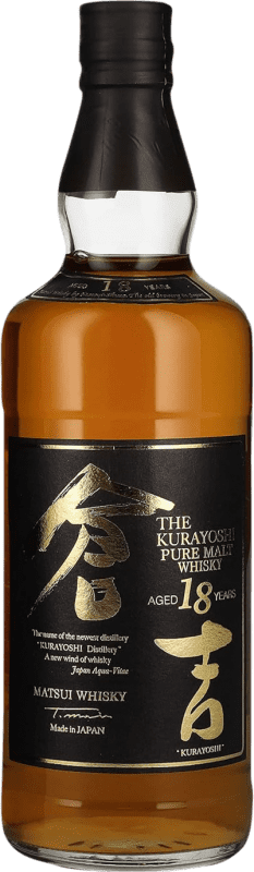 免费送货 | 威士忌单一麦芽威士忌 The Kurayoshi 日本 18 岁 70 cl