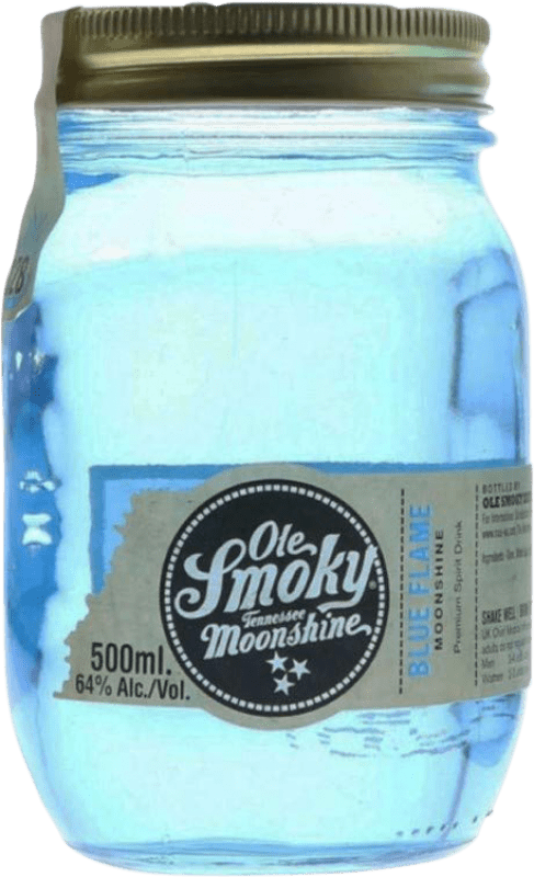 Envio grátis | Whisky Blended Ole Smoky Blue Flame Moonshine Estados Unidos Frasco Medium 50 cl