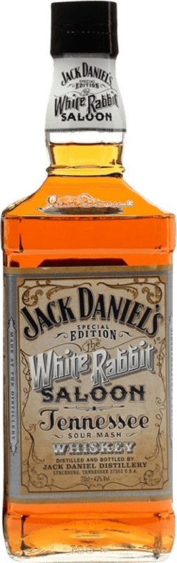 Envio grátis | Whisky Bourbon Jack Daniel's White Rabbit Saloon Estados Unidos 70 cl