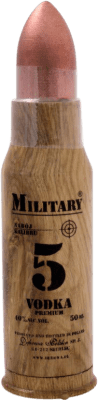 Envio grátis | Vodca Military 5 Polônia Garrafa Miniatura 5 cl